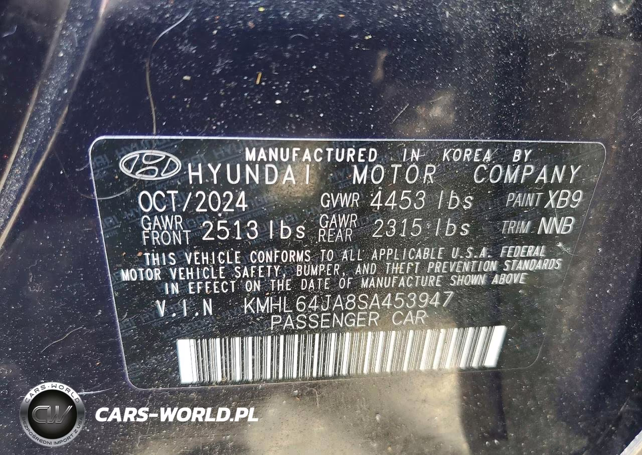 2025 Hyundai Sonata Sel VIN:KMHL64JA8SA453947 - 12