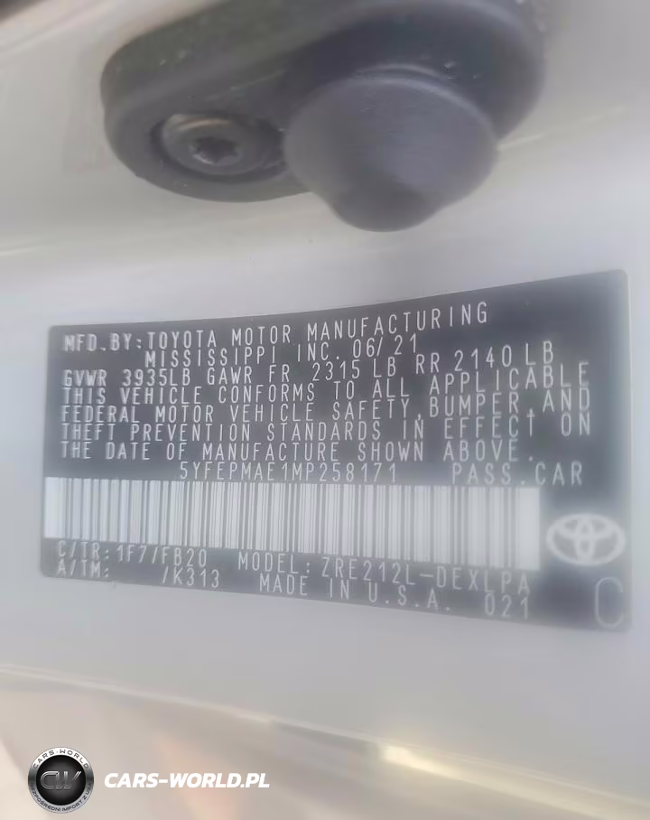 2021 Toyota Corolla Le VIN:5YFEPMAE1MP258171 - 12