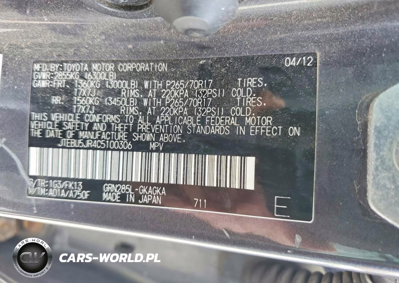 2012 Toyota 4Runner Sr5 VIN:JTEBU5JR4C5100306 - 13