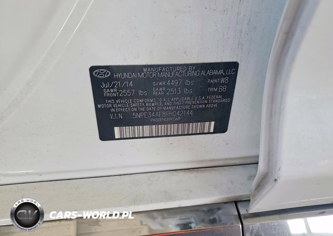 2015 Hyundai Sonata Limited VIN:5NPE34AF8FH042144 - 12
