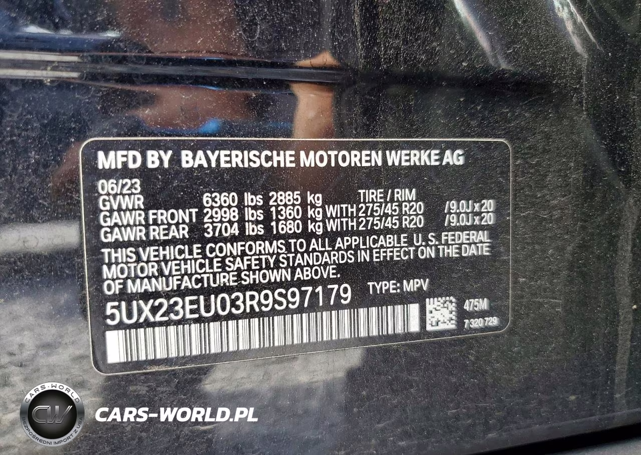 2024 BMW X5 xDrive40I VIN:5UX23EU03R9S97179 - 13