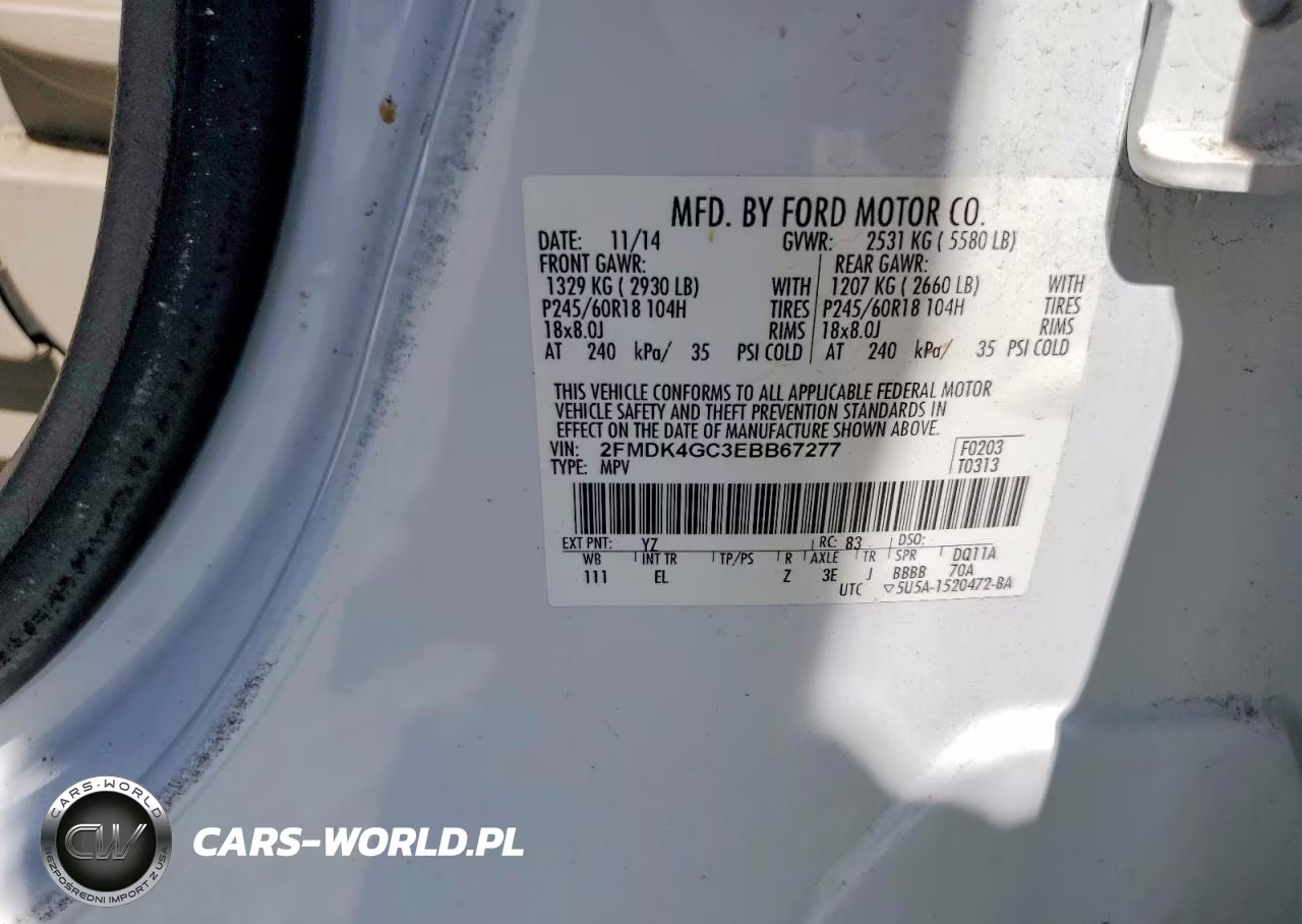 2014 Ford Edge Se VIN:2FMDK4GC3EBB67277 - 13