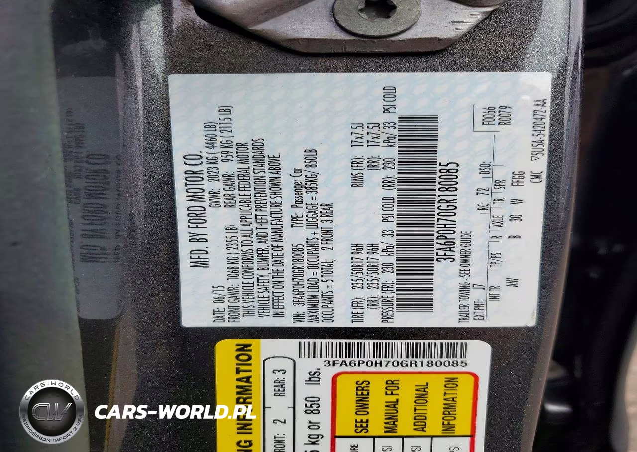 2016 Ford Fusion Se VIN:3FA6P0H70GR180085 - 12
