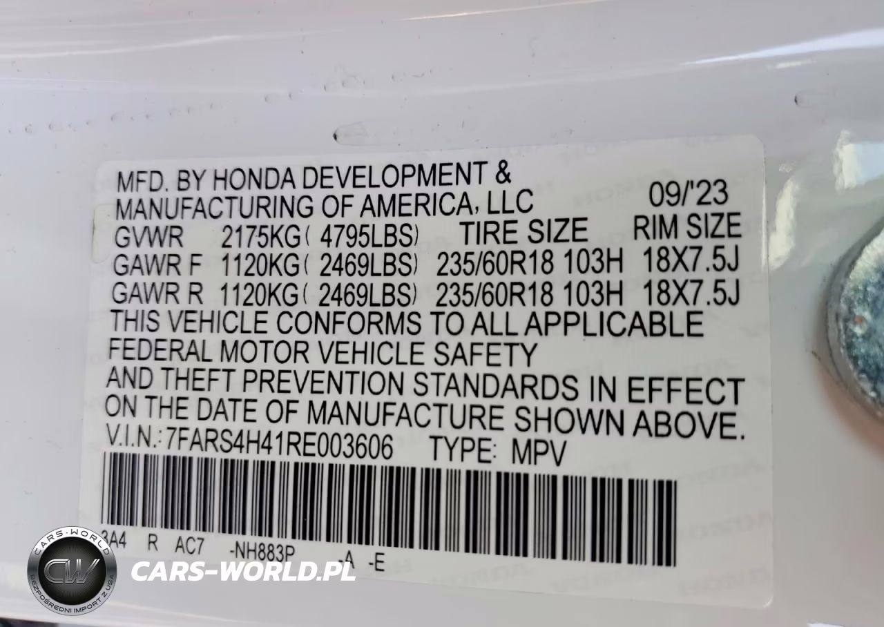 2024 Honda Cr-V Ex VIN:7FARS4H41RE003606 - 14