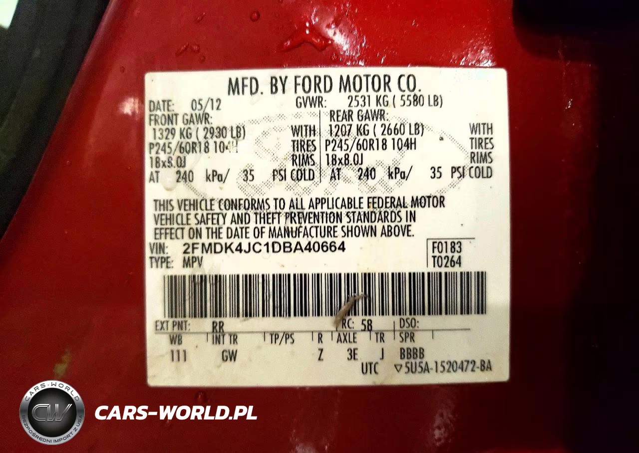 2013 Ford Edge Sel VIN:2FMDK4JC1DBA40664 - 13