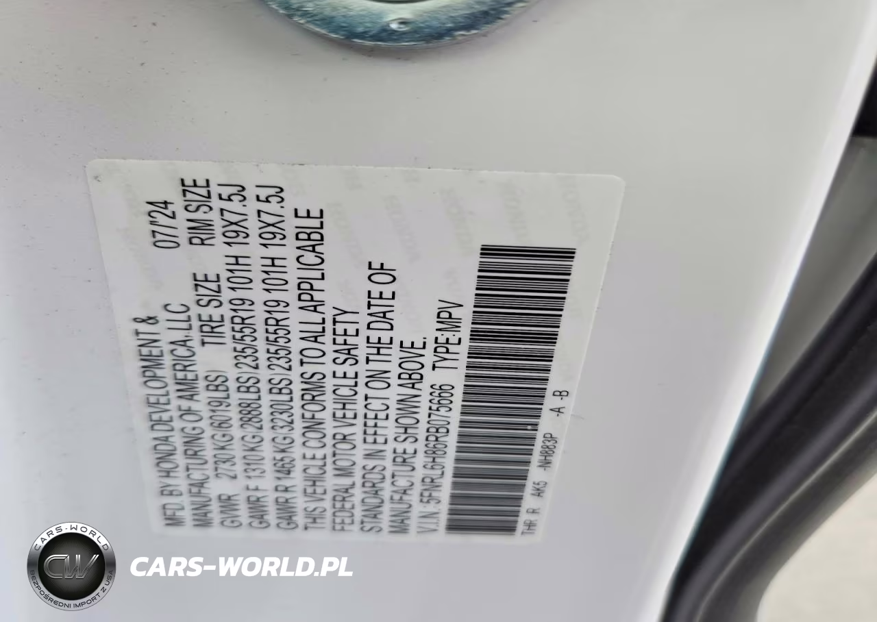 2024 Honda Odyssey Touring VIN:5FNRL6H86RB075666 - 13
