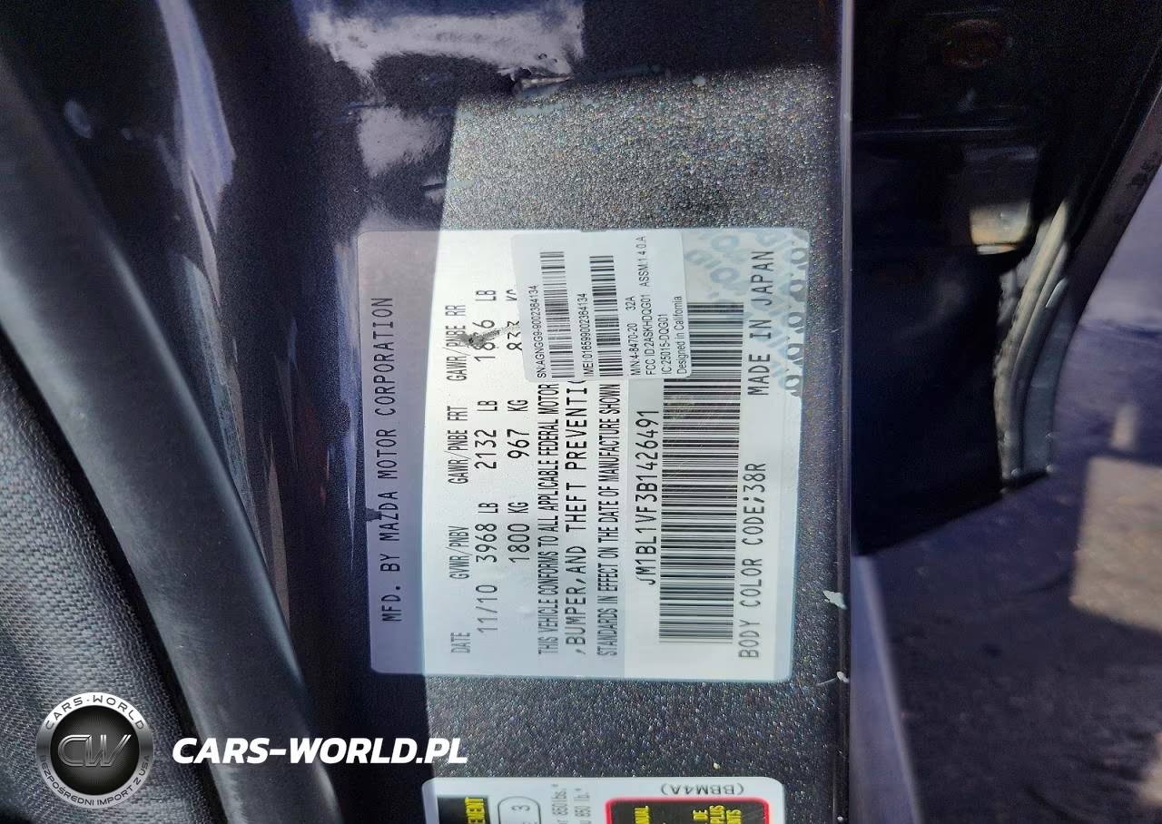 2011 Mazda 3 I VIN:JM1BL1VF3B1426491 - 12