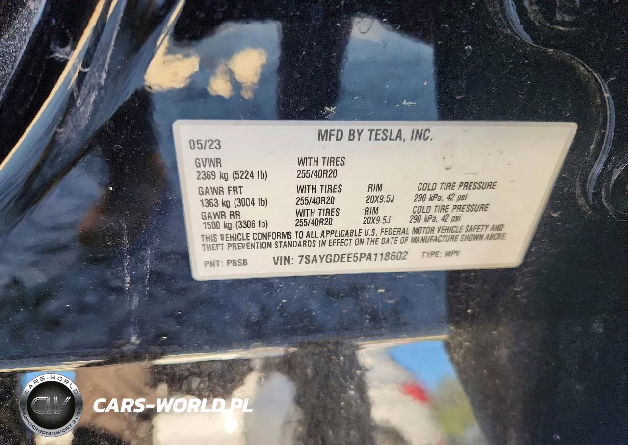 2023 Tesla Model Y VIN:7SAYGDEE5PA118602 - 13