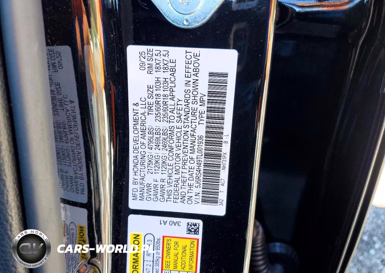 2026 Honda Cr-V Ex VIN:5J6RS4H49TL001936 - 14