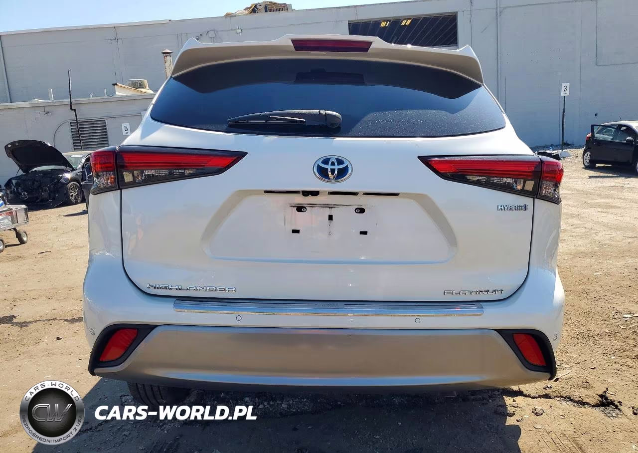 2021 Toyota Highlander Hybrid Platinum VIN:5TDEBRCH9MS041719 - 6