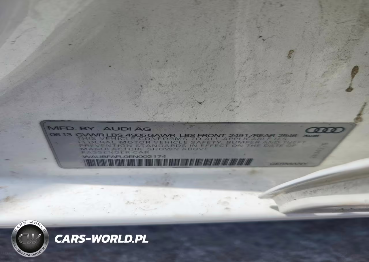 2014 Audi A4 Premium VIN:WAUBFAFL0EN002174 - 12