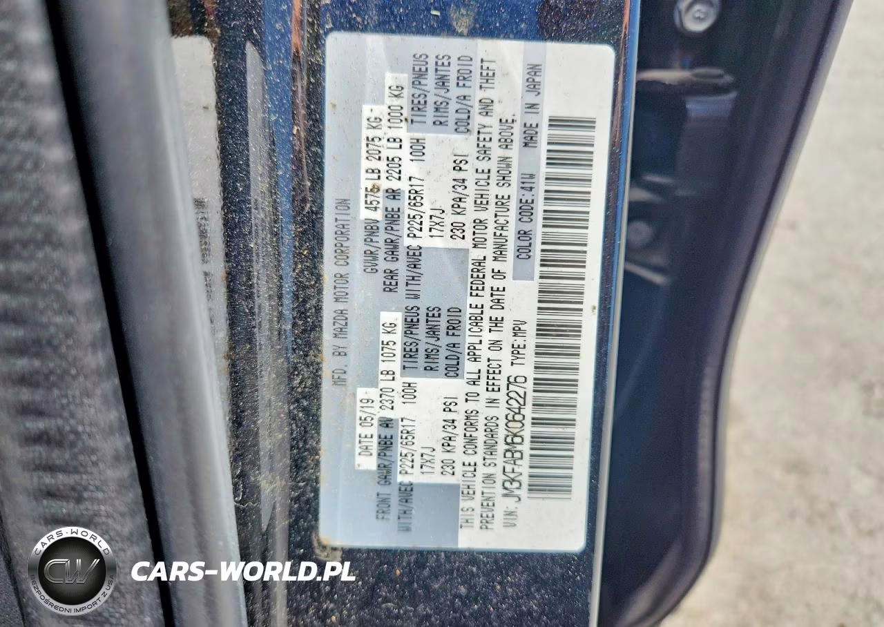 2019 Mazda Cx-5 Sport VIN:JM3KFABM6K0642276 - 14