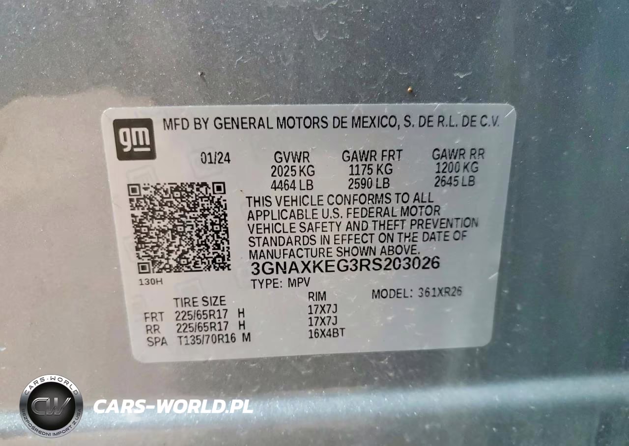 2024 Chevrolet Equinox Lt VIN:3GNAXKEG3RS203026 - 13