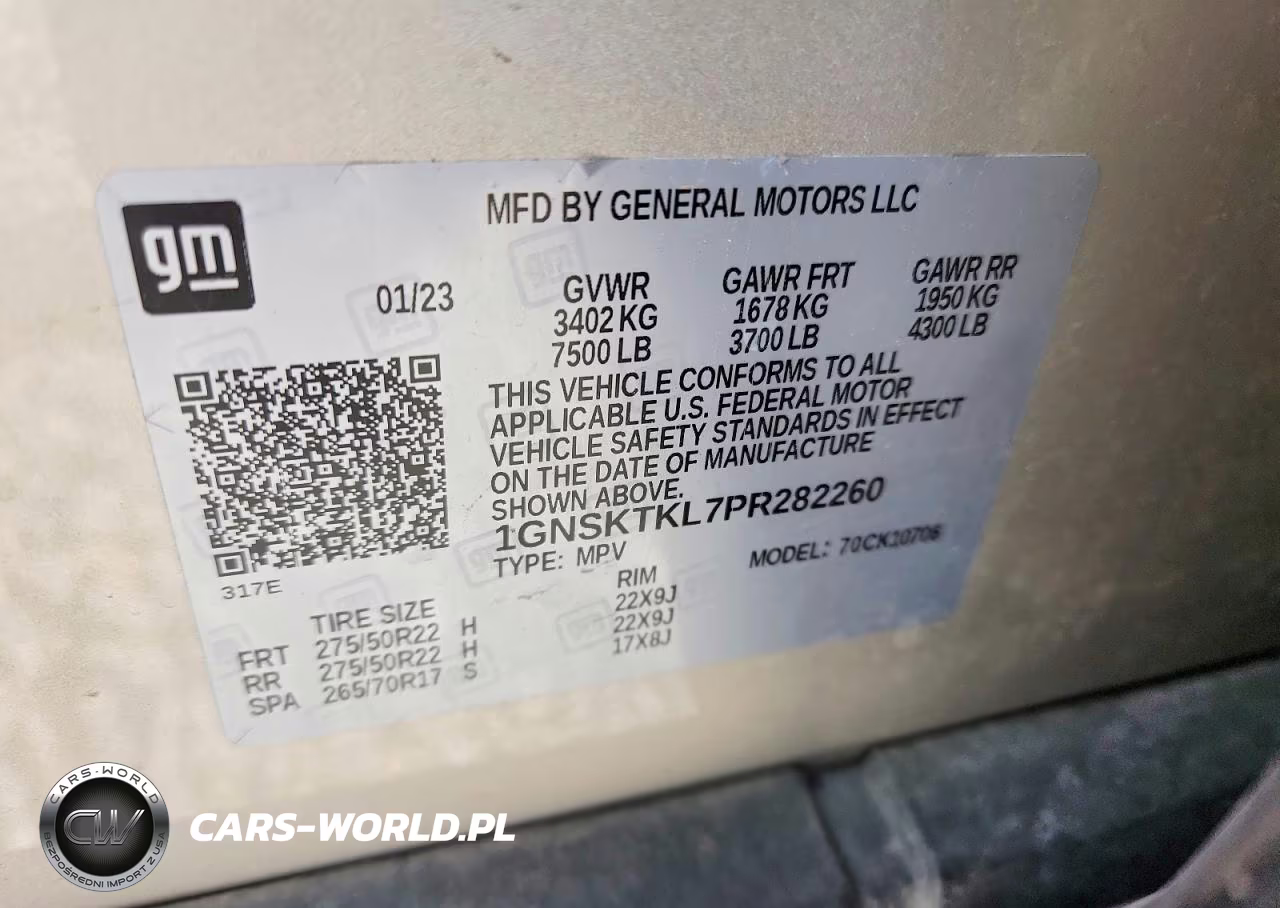 2023 Chevrolet Tahoe K1500 High Country VIN:1GNSKTKL7PR282260 - 13