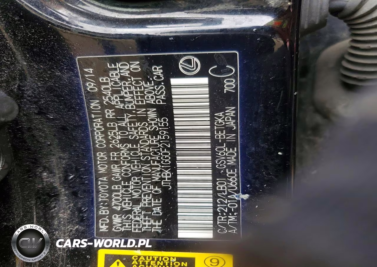 2015 Lexus Es 350 VIN:JTHBK1GG0F2159155 - 13