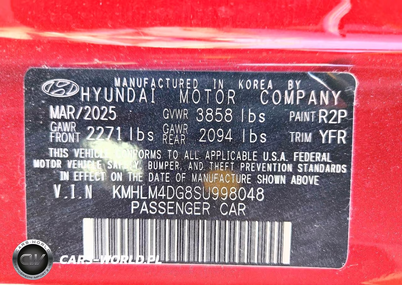 2025 Hyundai Elantra Sel Sport VIN:KMHLM4DG8SU998048 - 13