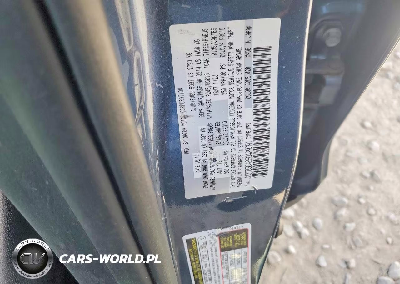 2014 Mazda Cx-9 Touring VIN:JM3TB3CA8E0429091 - 13