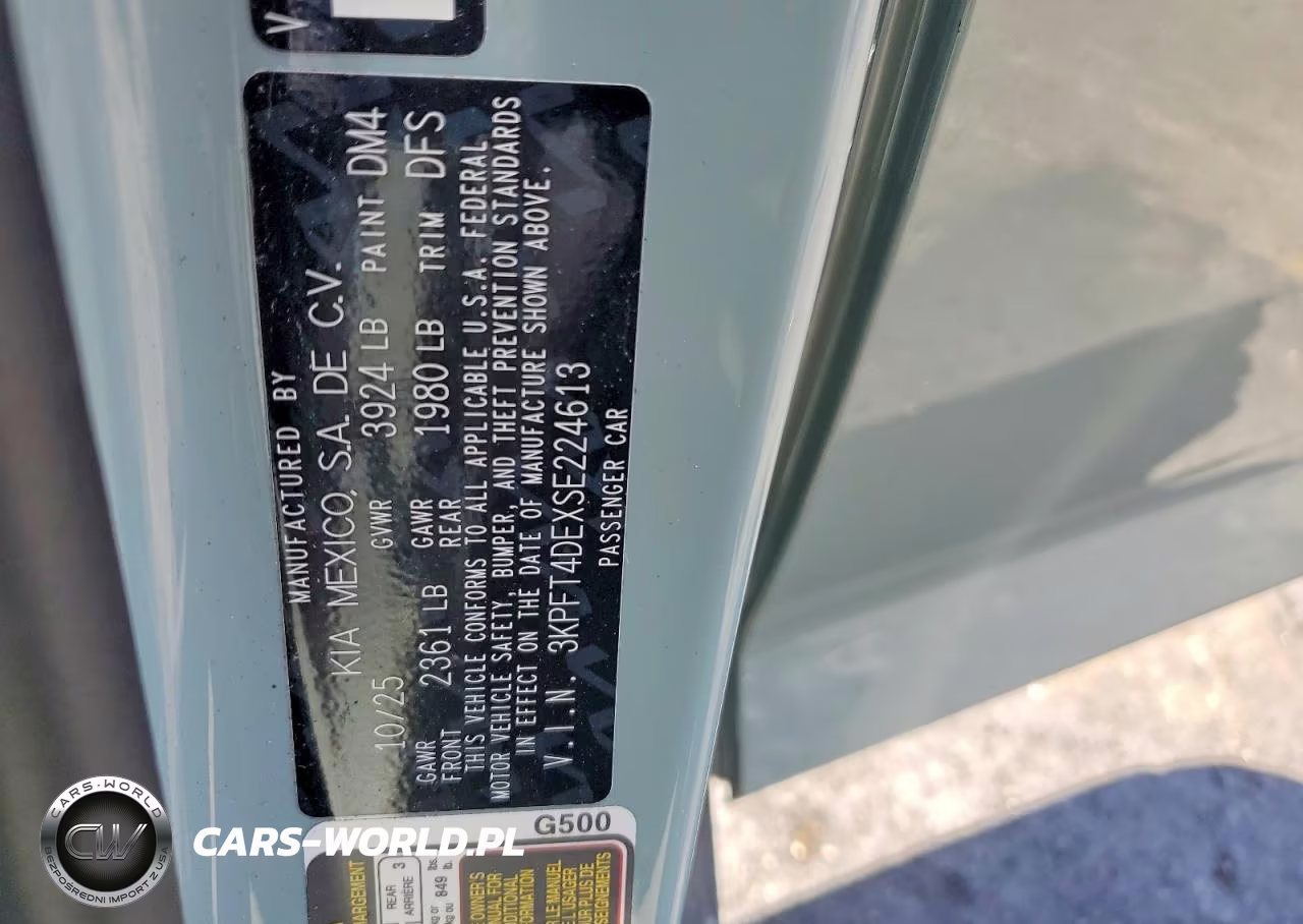 2025 Kia K4 Lxs VIN:3KPFT4DEXSE224613 - 12