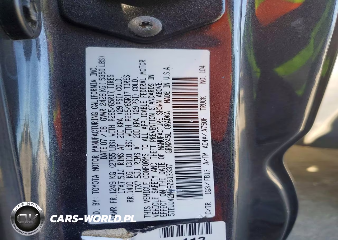 2009 Toyota Tacoma Access Cab VIN:5TEUU42N49Z613337 - 12