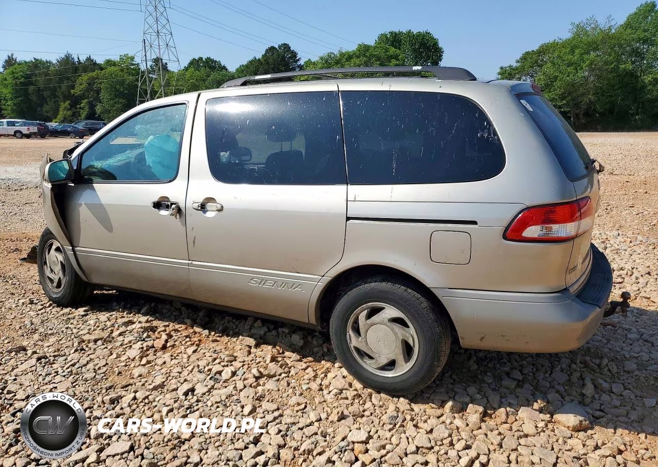 2002 Toyota Sienna Le VIN:4T3ZF13C72U454651 - 2