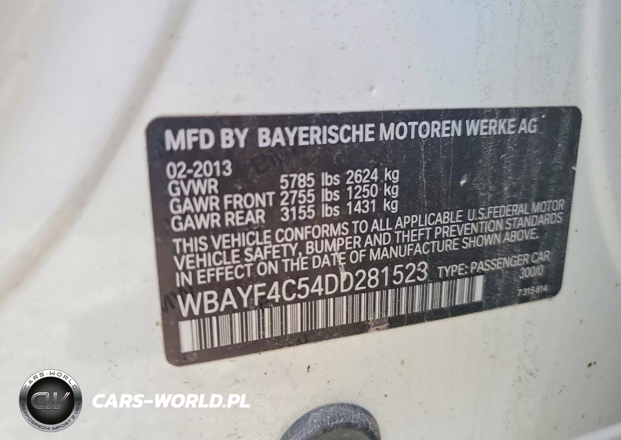 2013 BMW 740 Lxi VIN:WBAYF4C54DD281523 - 12