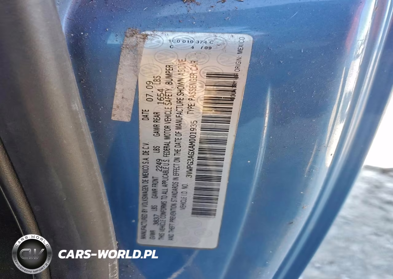 2010 Volkswagen New Beetle VIN:3VWPG3AGXAM001935 - 13