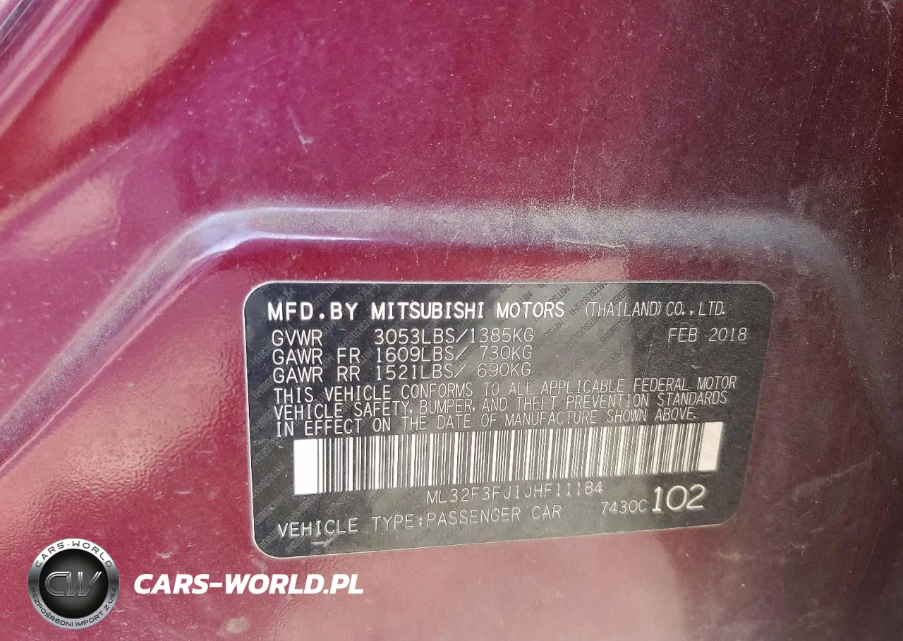 2018 Mitsubishi Mirage G4 Es VIN:ML32F3FJ1JHF11184 - 12
