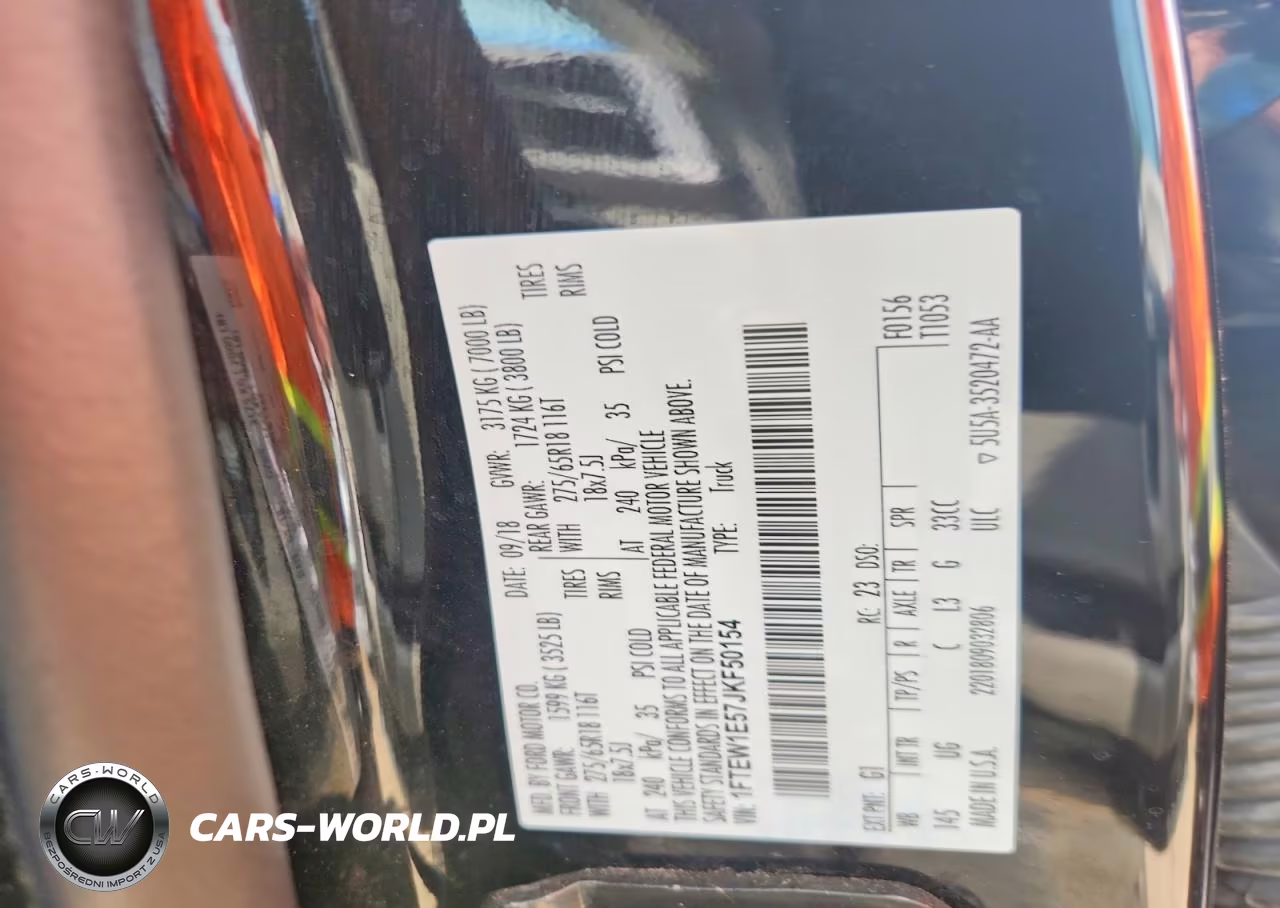 2018 Ford F150 Supercrew VIN:1FTEW1E57JKF50154 - 12