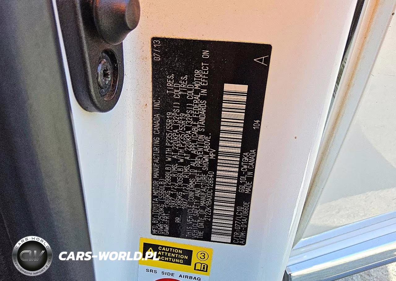 2013 Lexus Rx 350 VIN:2T2ZK1BAXDC128640 - 13