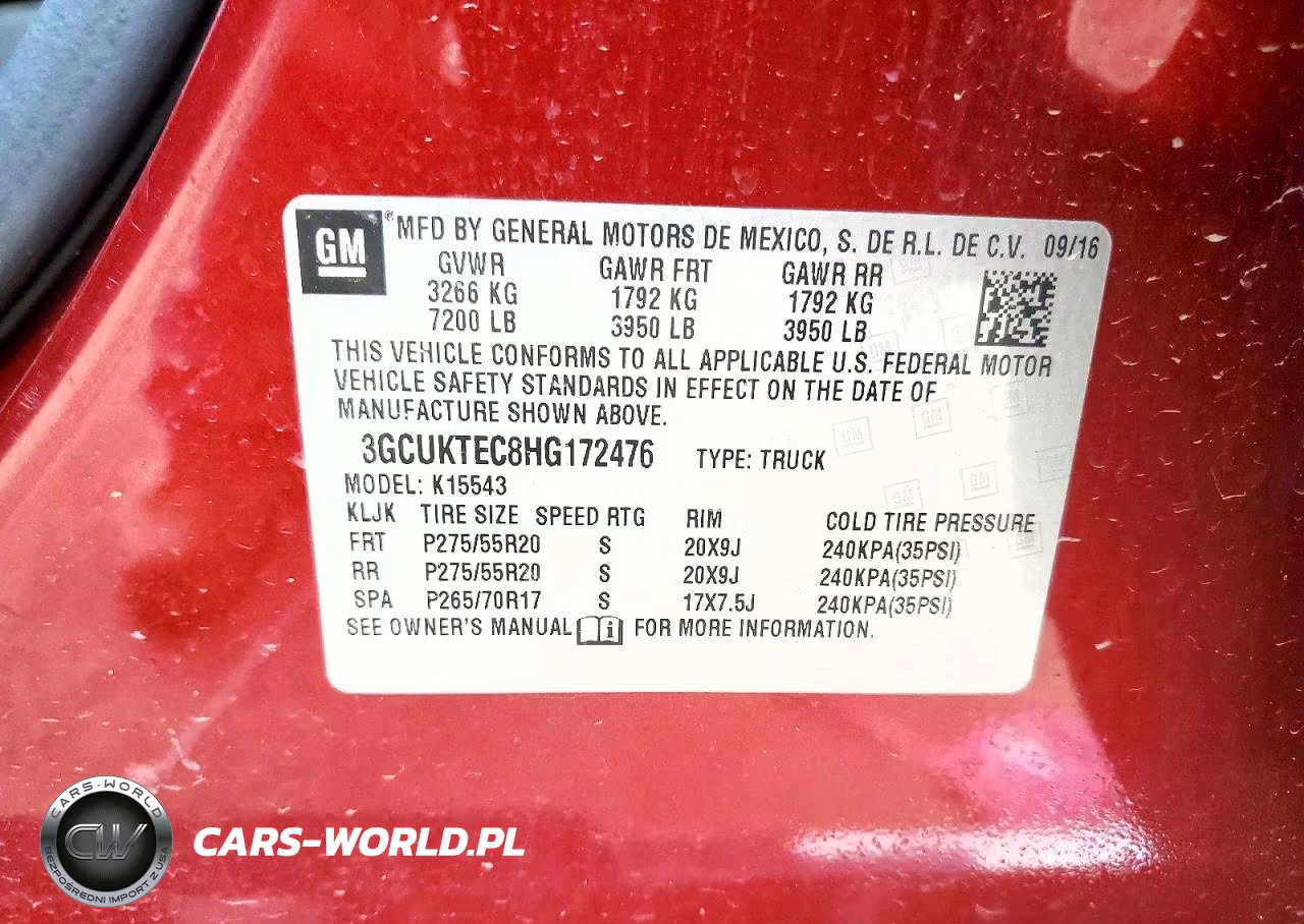 2017 Chevrolet Silverado K1500 High Country VIN:3GCUKTEC8HG172476 - 12