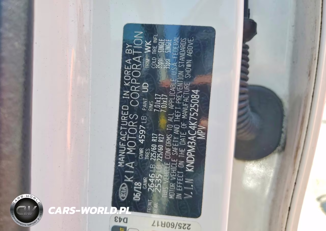 2019 Kia Sportage Lx VIN:KNDPM3AC4K7525084 - 14