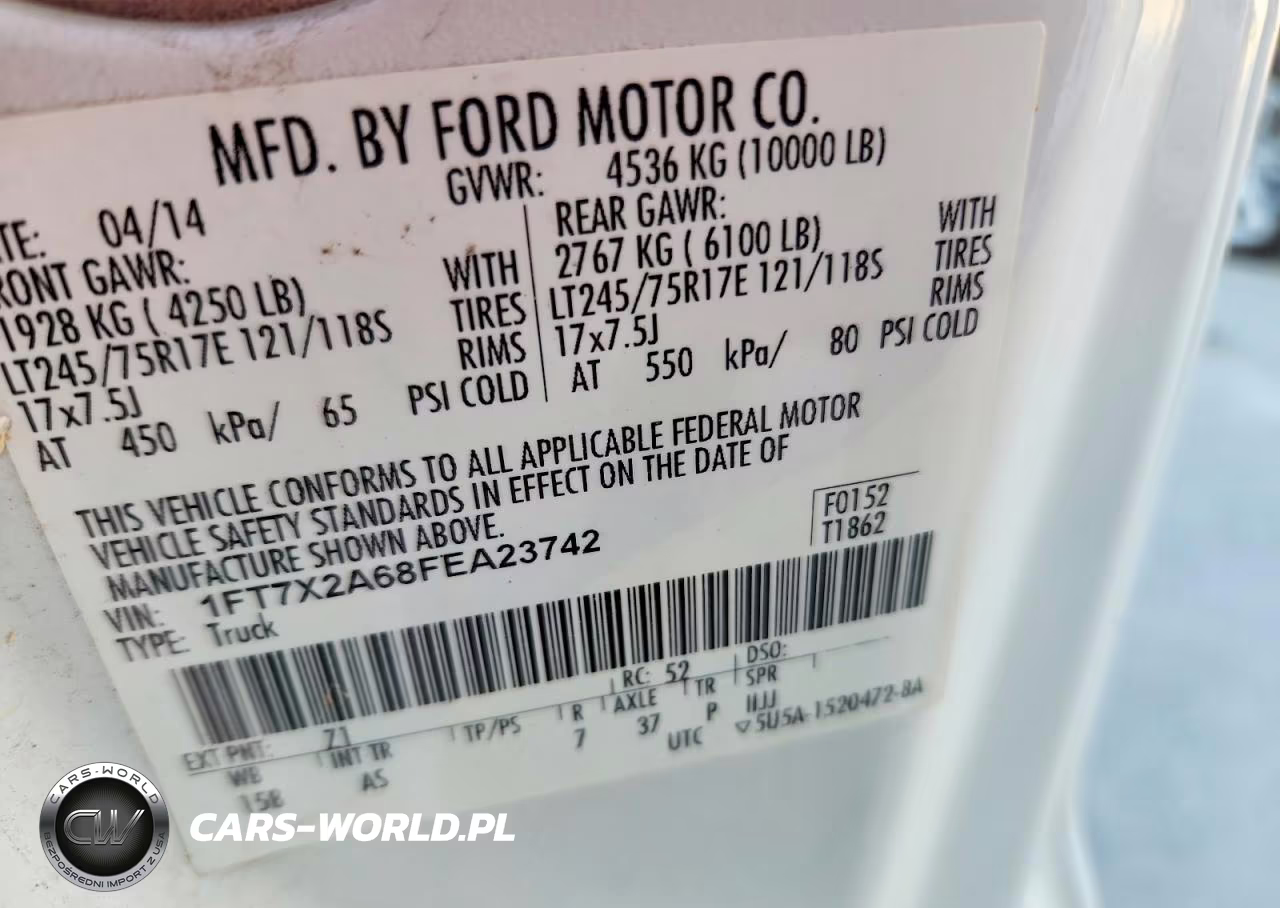 2015 Ford F250 Super Duty VIN:1FT7X2A68FEA23742 - 12