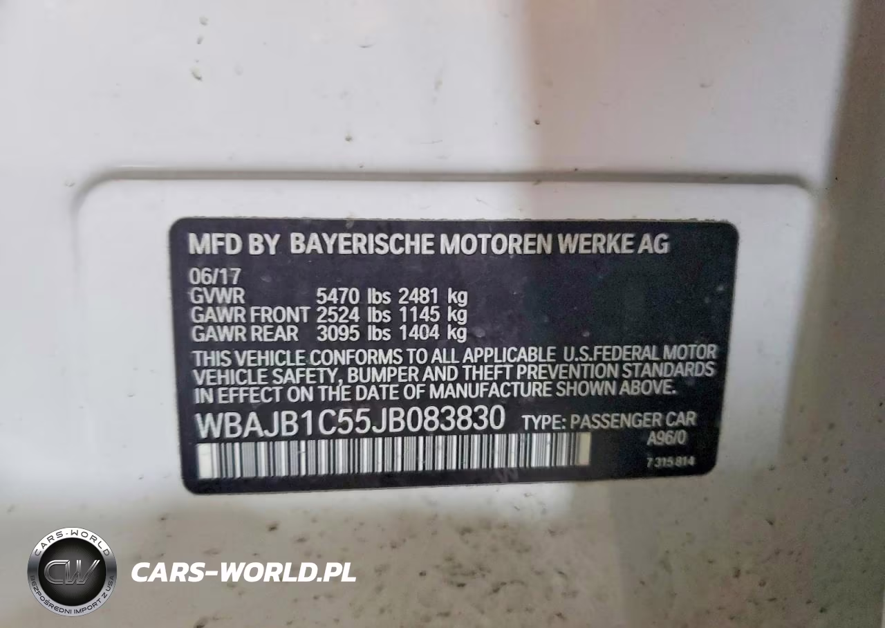 2018 BMW 530Xe VIN:WBAJB1C55JB083830 - 12