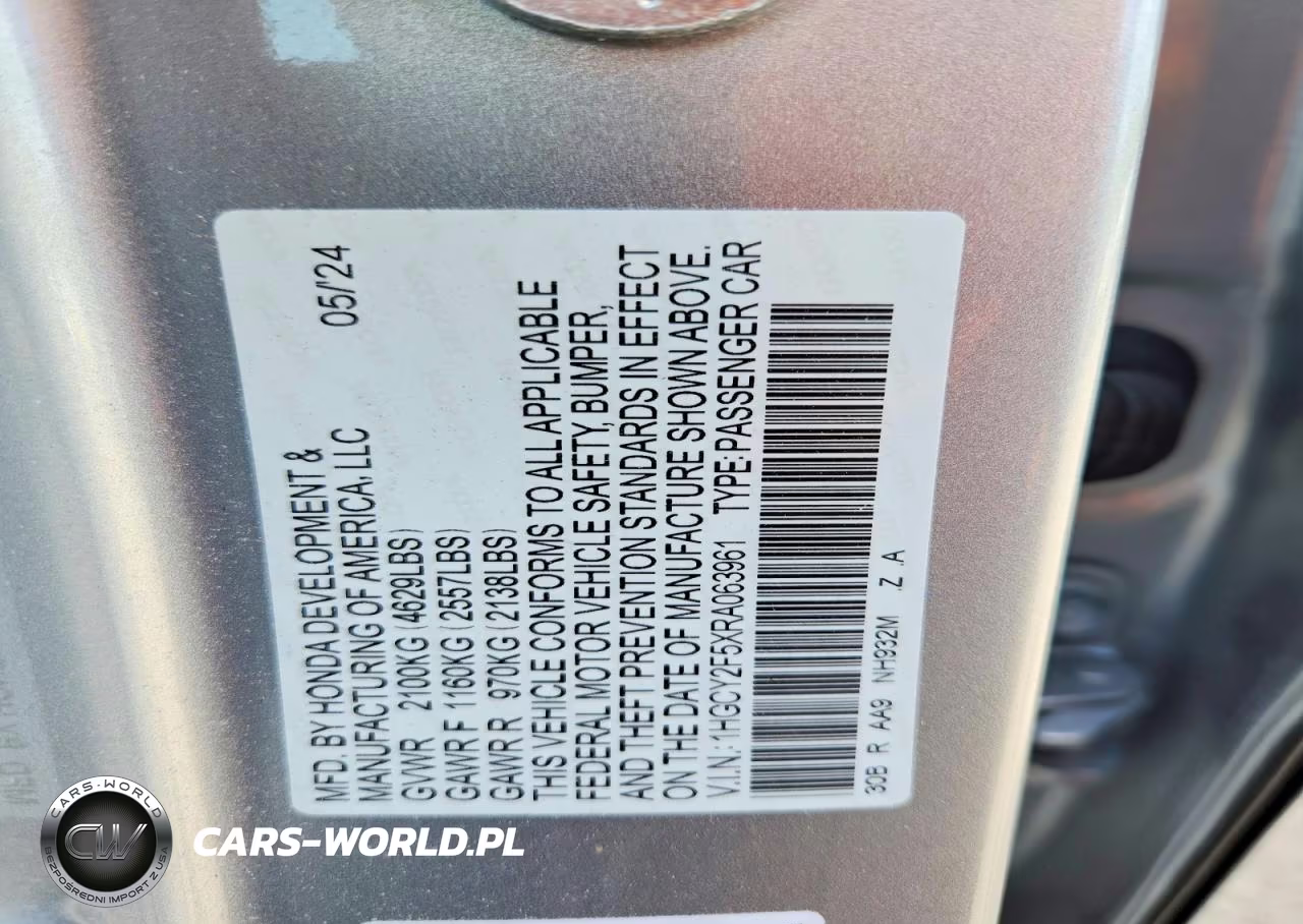 2024 Honda Accord Hybrid Sport VIN:1HGCY2F5XRA063961 - 12