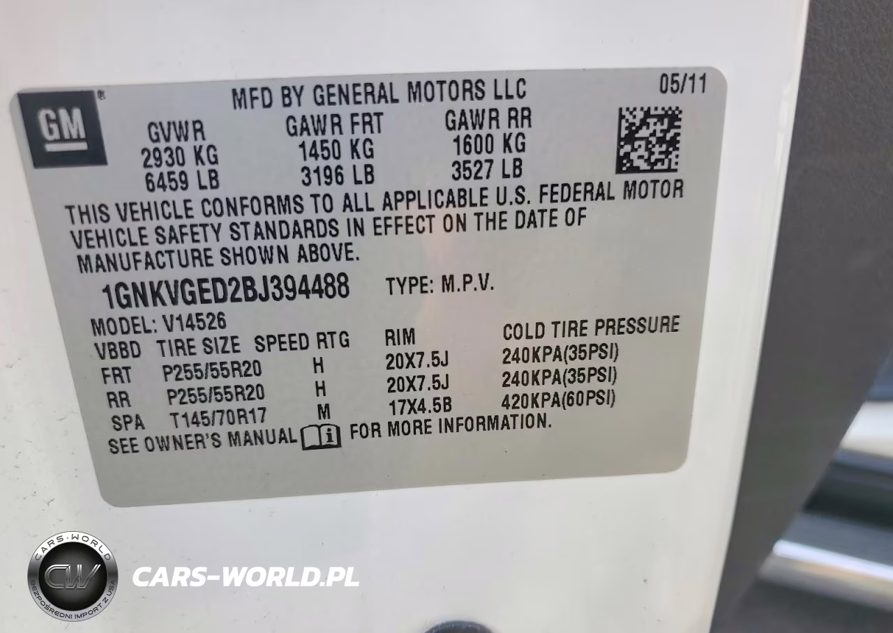 2011 Chevrolet Traverse Lt VIN:1GNKVGED2BJ394488 - 13