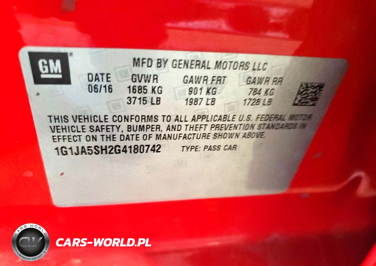 2016 Chevrolet Sonic Ls VIN:1G1JA5SH2G4180742 - 12