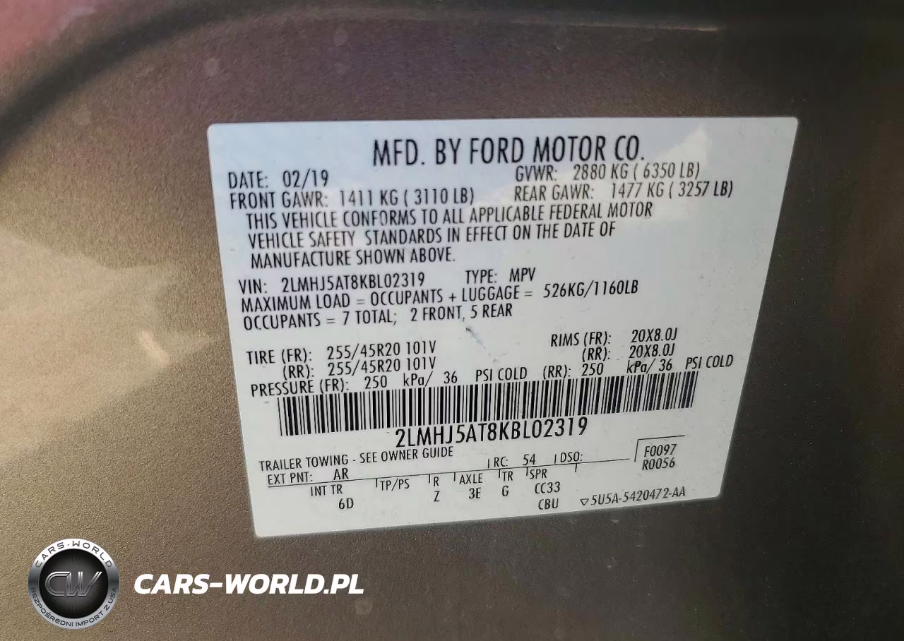 2019 Lincoln Mkt VIN:2LMHJ5AT8KBL02319 - 13