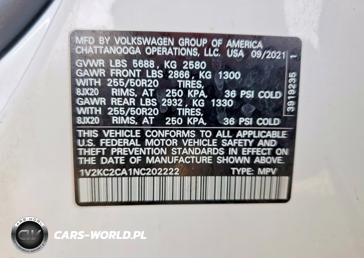 2022 Volkswagen Atlas Cross Sport Se VIN:1V2KC2CA1NC202222 - 14