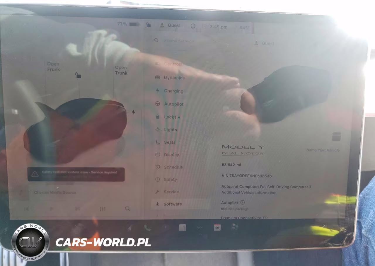 2022 Tesla Model Y VIN:7SAYGDEFXNF533536 - 9