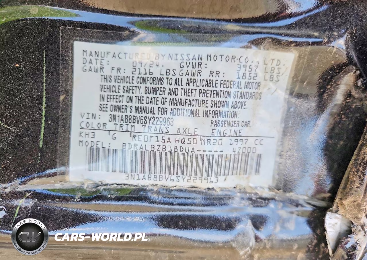 2025 Nissan Sentra S VIN:3N1AB8BV6SY229963 - 12