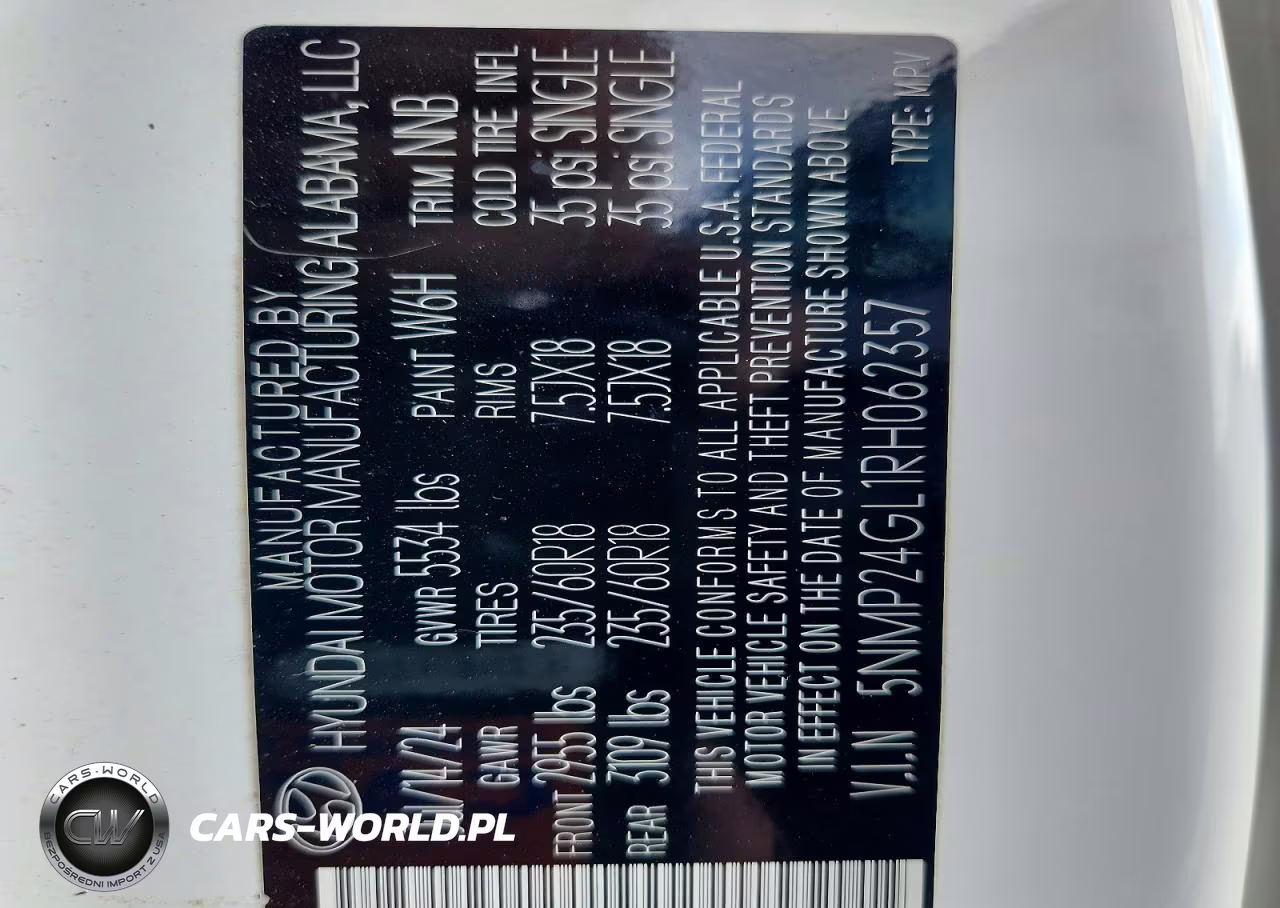 2024 Hyundai Santa Fe Sel VIN:5NMP24GL1RH062357 - 12