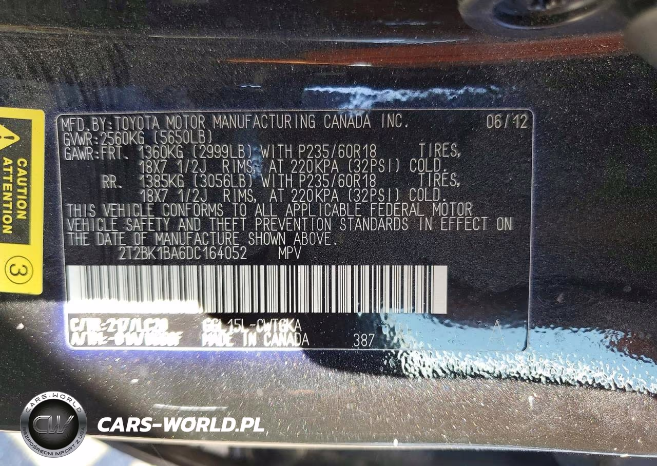 2013 Lexus Rx 350 Base VIN:2T2BK1BA6DC164052 - 13