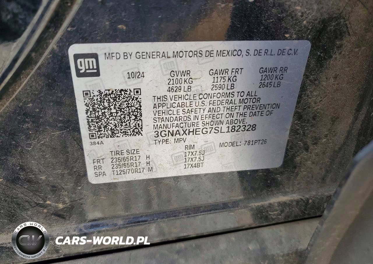 2025 Chevrolet Equinox Lt VIN:3GNAXHEG7SL182328 - 13