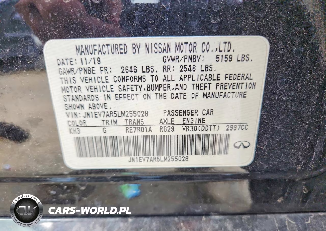 2020 Infiniti Q50 Edition 30 VIN:JN1EV7AR5LM255028 - 12