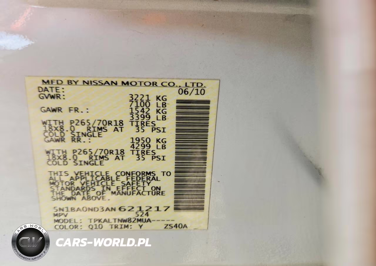 2010 Nissan Armada Se VIN:5N1BA0ND3AN621217 - 13