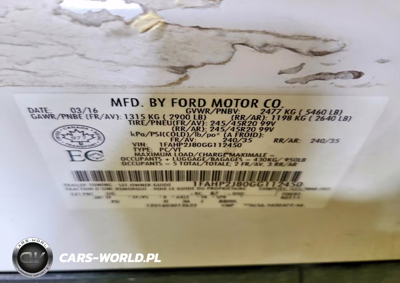 2016 Ford Taurus VIN:1FAHP2J80GG112450 - 12