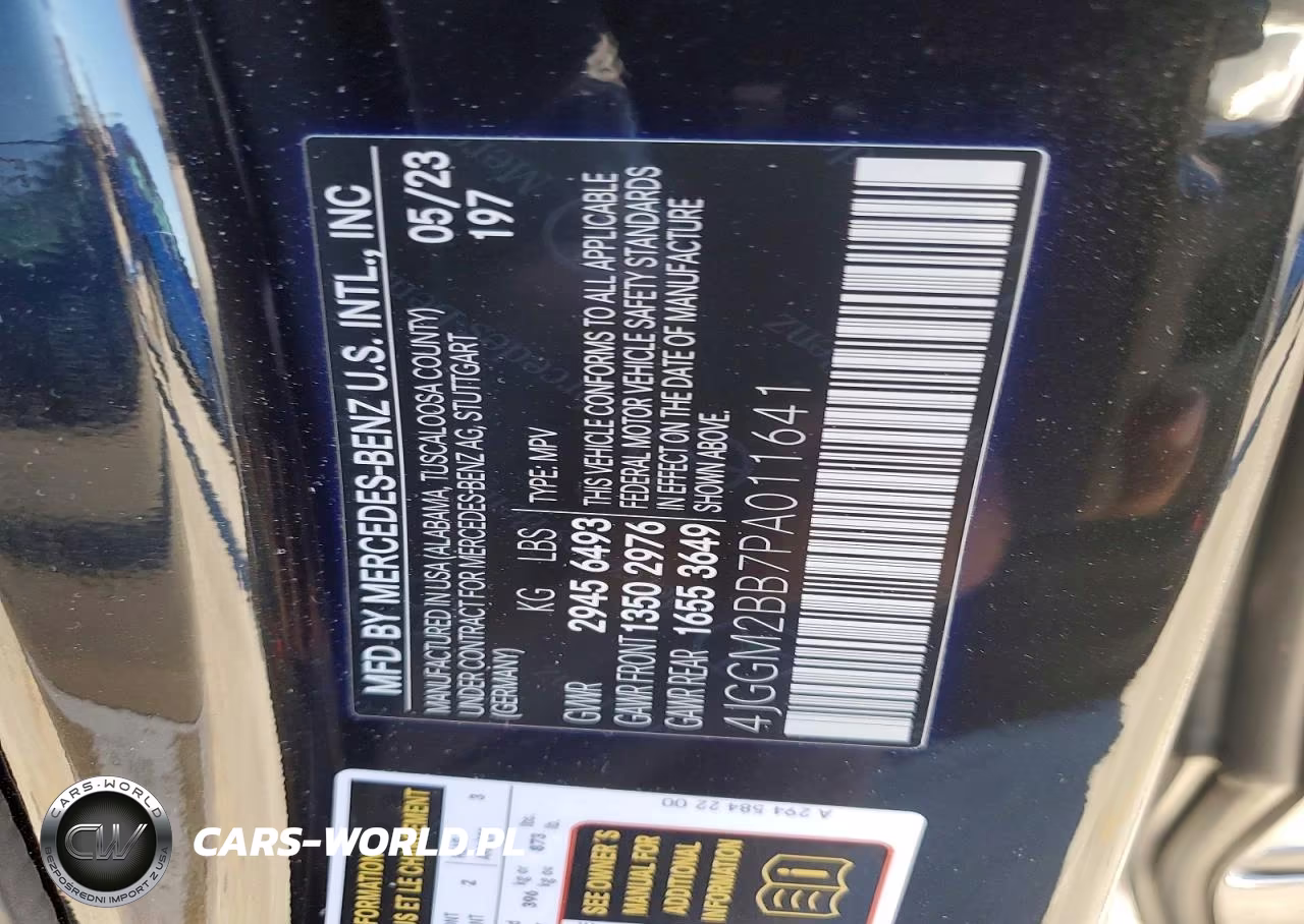 2023 Mercedes-Benz Eqe Suv 350+ VIN:4JGGM2BB7PA011641 - 13