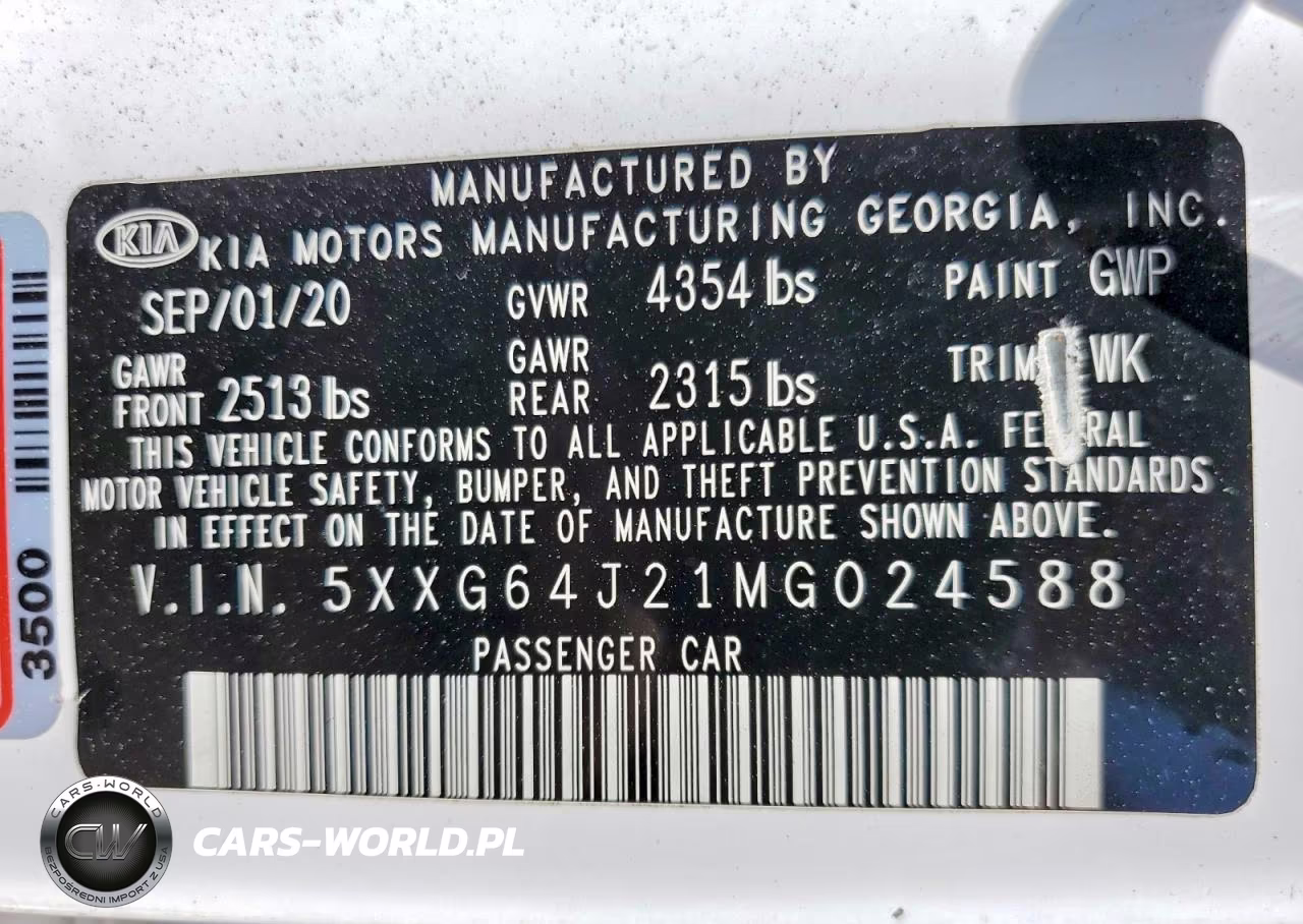 2021 Kia K5 Gt Line VIN:5XXG64J21MG024588 - 12