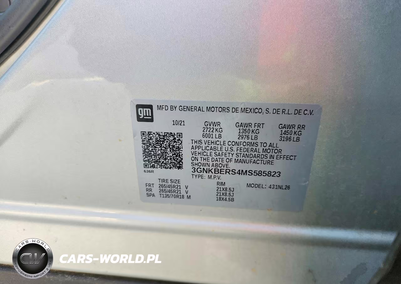 2021 Chevrolet Blazer Rs VIN:3GNKBERS4MS585823 - 13