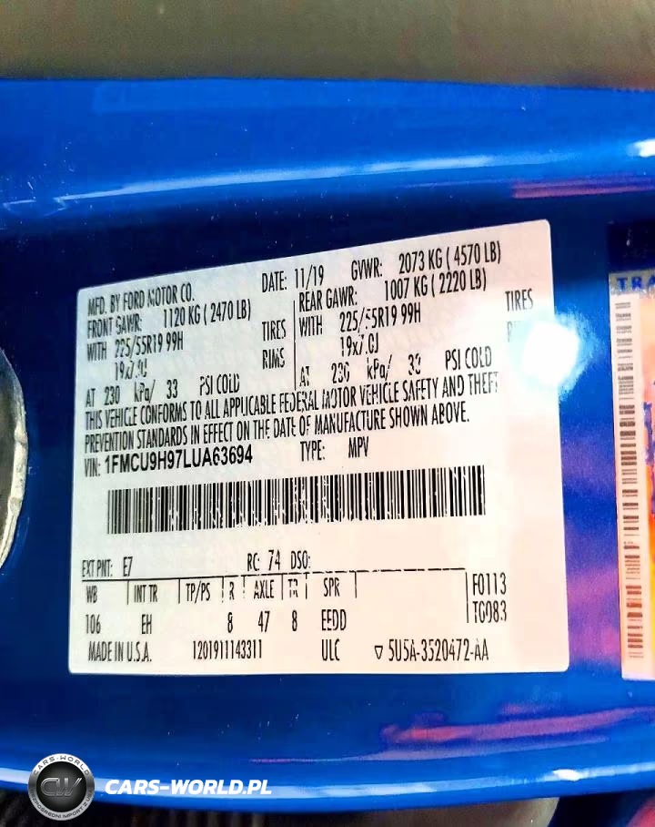 2020 Ford Escape Sel VIN:1FMCU9H97LUA63694 - 13